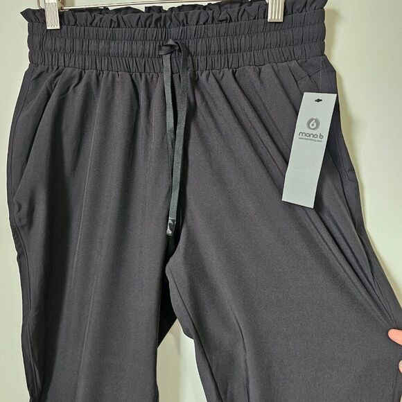 NWT MONO B BLACK STRETCHY JOGGERS SIZE SMALL - Picture 5 of 14